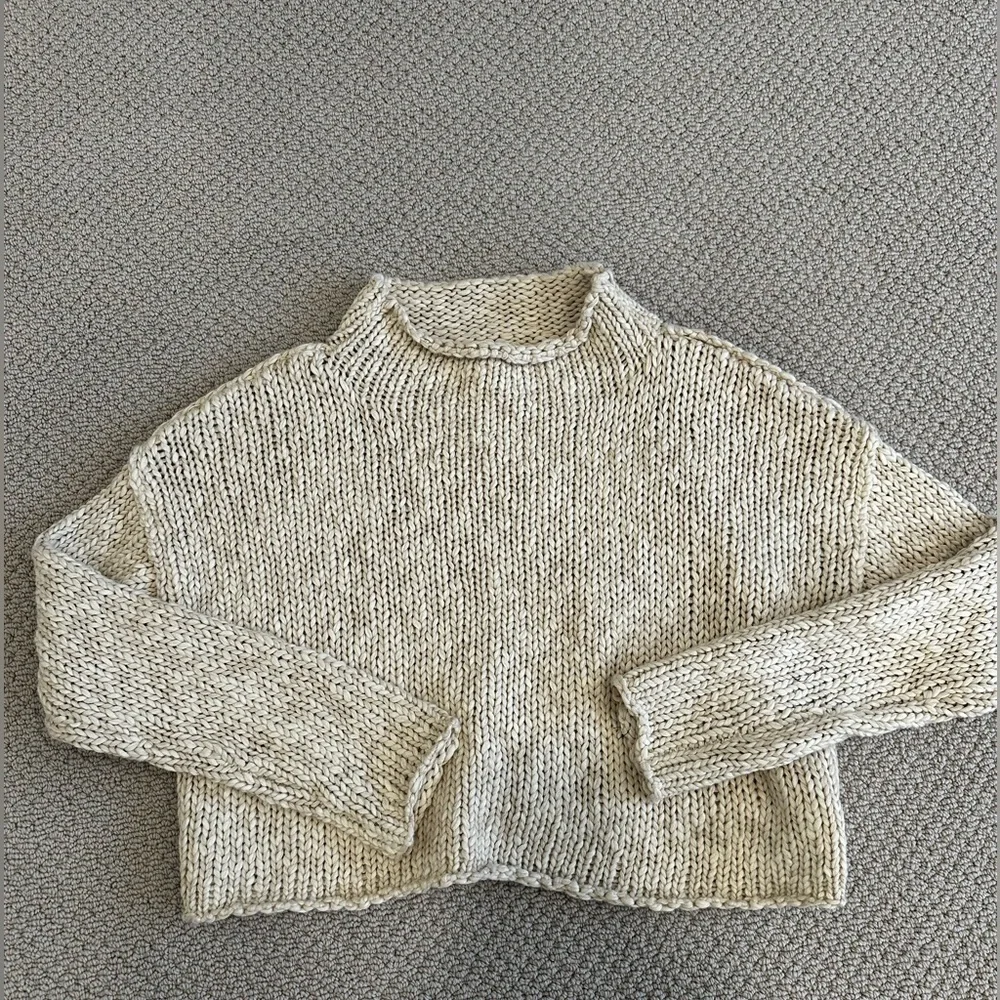 Free People Opal Rollneck Knit Sweater M - Picture 4 of 6